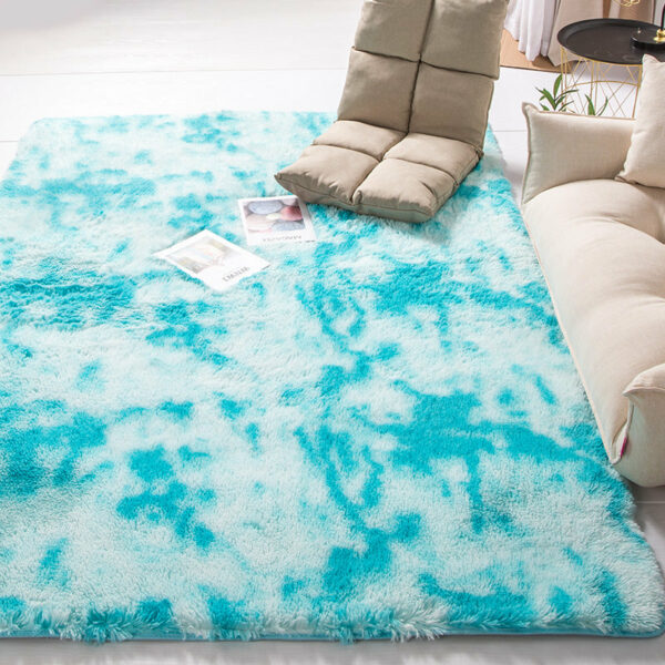 Collection: 9 Gradient Colours Modern Plain Carpet Bedroom Living Room Sofa Rugs Soft Plush Shaggy Rugs - Image 9