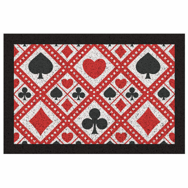 Poker Series (Collage) Dust Removal Doormat Entrance Non-slip Outdoor Floormat - Image 4