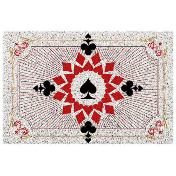 Poker Series (Victory Light) Dust Removal Doormat Entrance Non-slip Outdoor Floormat