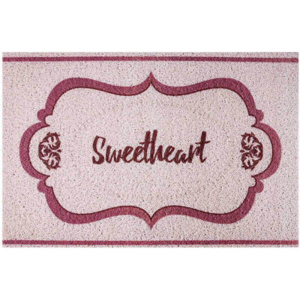 Vintage Dust Removal Word  (SweetHeart) Doormat Entrance Non-slip Outdoor Floormat - Image 2