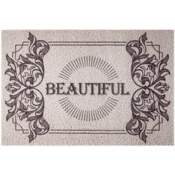 Vintage Dust Removal Word  (Beautiful) Doormat Entrance Non-slip Outdoor Floormat - Image 2