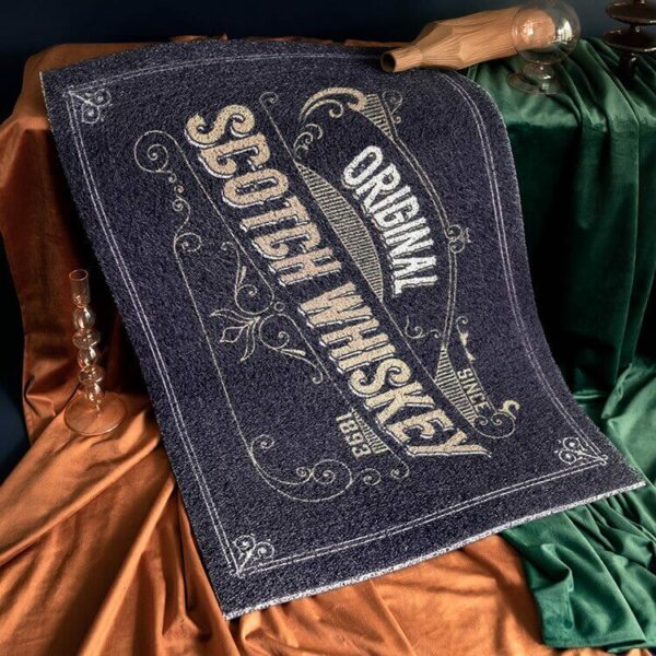 Vintage Dust Removal Word  (Whiskey) Doormat Entrance Non-slip Outdoor Floormat
