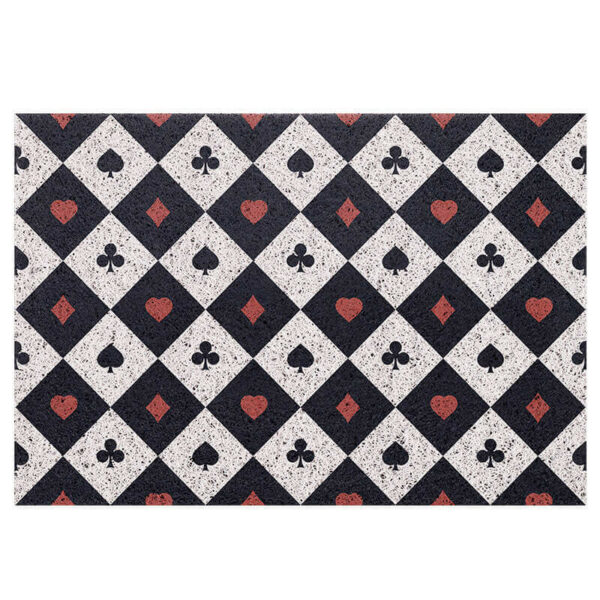 Diamond Checkered Dust Remove Doormat Entrance Non-slip Outdoor Floormat - Image 5
