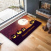 Halloween Funny Ghost Face Cartoon Pumpkin Footbed Home Anti-slip Carpet 02
