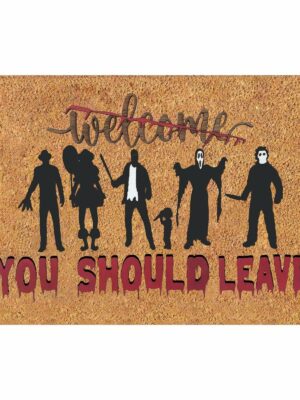 Horror Halloween Clowns Bones Skeletons Anti-slip Absorbent Bathroom Kitchen Carpet 07