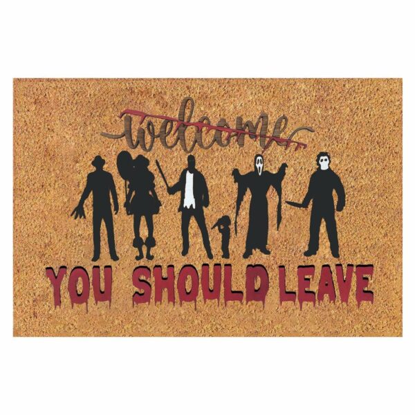 Horror Halloween Clowns Bones Skeletons Anti-slip Absorbent Bathroom Kitchen Carpet 07