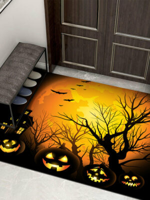 Clown Halloween Doormat Skeleton Grimace Floor Mat Bathroom Mat 07