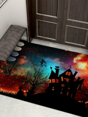 Clown Halloween Doormat Skeleton Grimace Floor Mat Bathroom Mat 08