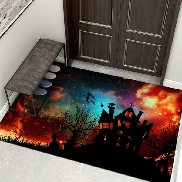 Clown Halloween Doormat Skeleton Grimace Floor Mat Bathroom Mat 08