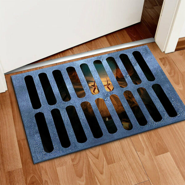 Clown Halloween Doormat Skeleton Grimace Floor Mat Bathroom Mat 24