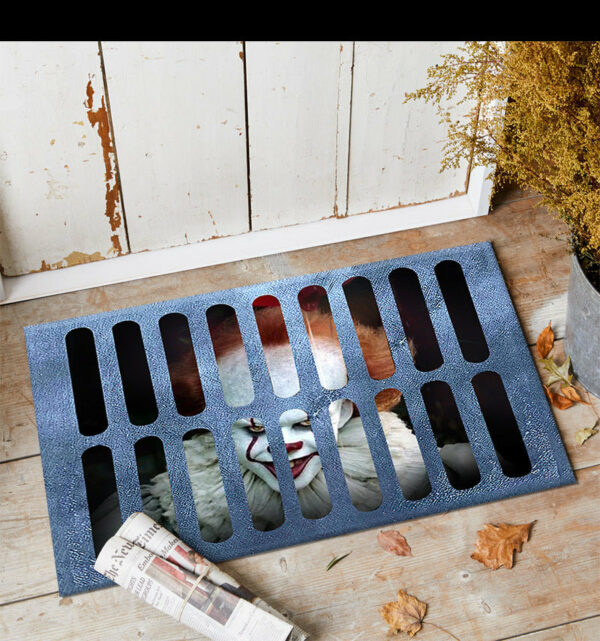 Clown Halloween Doormat Skeleton Grimace Floor Mat Bathroom Mat 28