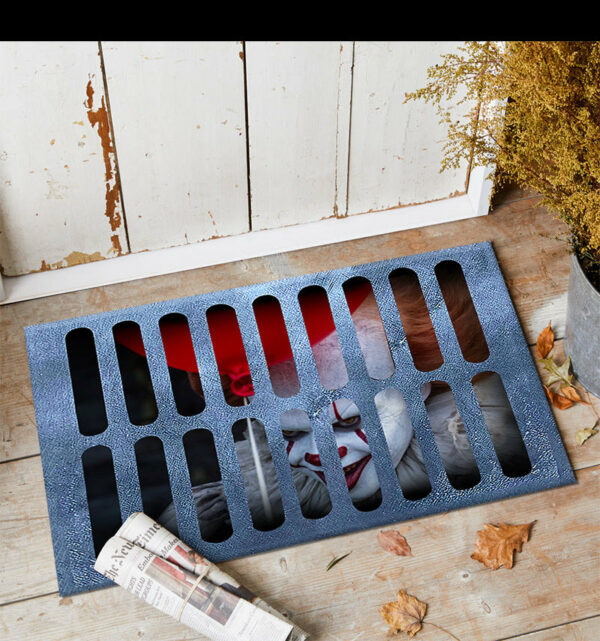 Clown Halloween Doormat Skeleton Grimace Floor Mat Bathroom Mat 29