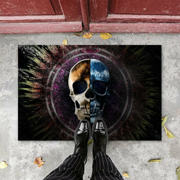 Clown Halloween Doormat Skeleton Grimace Floor Mat Bathroom Mat 35