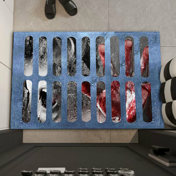 Clown Halloween Doormat Skeleton Grimace Floor Mat Bathroom Mat 41