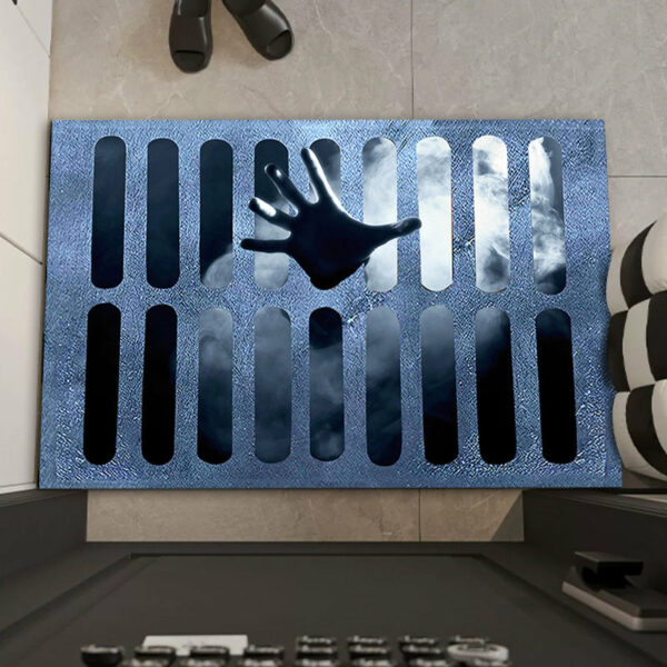 Clown Halloween Doormat Skeleton Grimace Floor Mat Bathroom Mat 42
