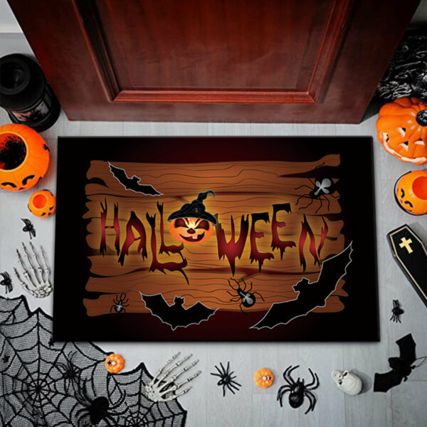 Clown Halloween Doormat Skeleton Grimace Floor Mat Bathroom Mat 48
