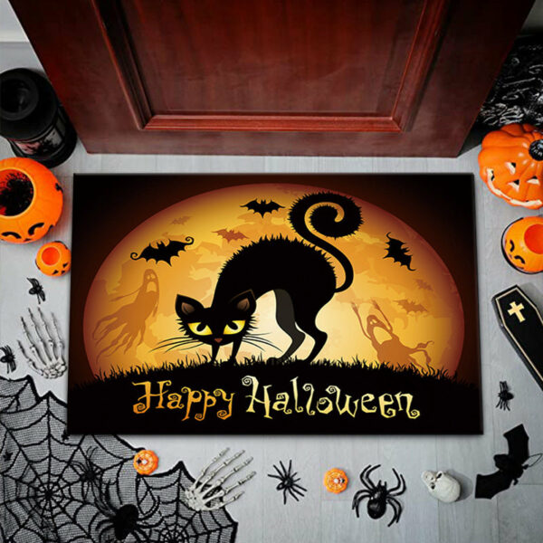 Clown Halloween Doormat Skeleton Grimace Floor Mat Bathroom Mat 50