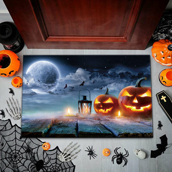 Clown Halloween Doormat Skeleton Grimace Floor Mat Bathroom Mat 51