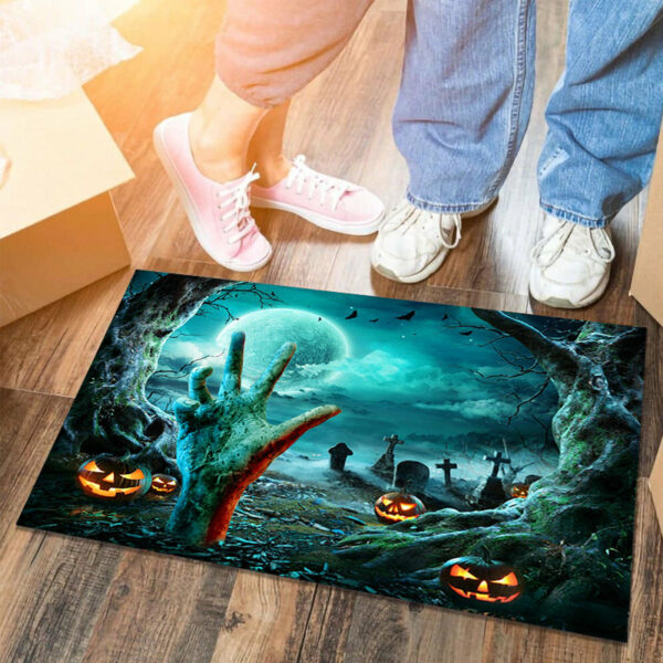Clown Halloween Doormat Skeleton Grimace Floor Mat Bathroom Mat 58