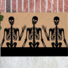 Clown Halloween Doormat Skeleton Grimace Floor Mat Bathroom Mat 60