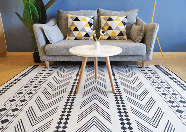 Simple Modern Moroccan Geometric Rug Bedroom Living Room Sofa Rugs Floor Mat - Image 5