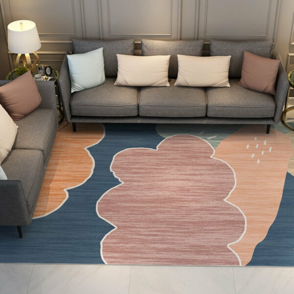 Warm Colour Modern Contemporary Simple Geometric Rugs for Living Room Dining Room Bedroom - Image 3