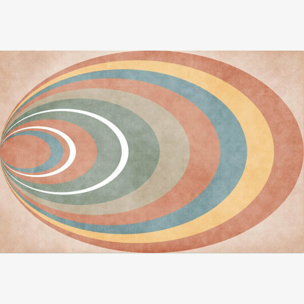 Colourful Rainbow Modern Contemporary Geometric Rugs for Living Room Dining Room Bedroom - Image 2