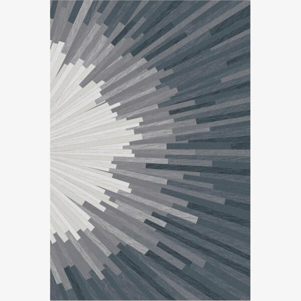 Grey Modern Contemporary Geometric Striped Rugs for Living Room Dining Room Bedroom Hall
