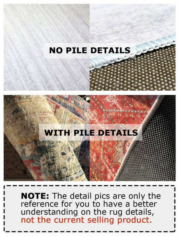 Beautiful Vintage Area Shaggy Rugs for Living Room Dining Room Bedroom Hall - Image 3