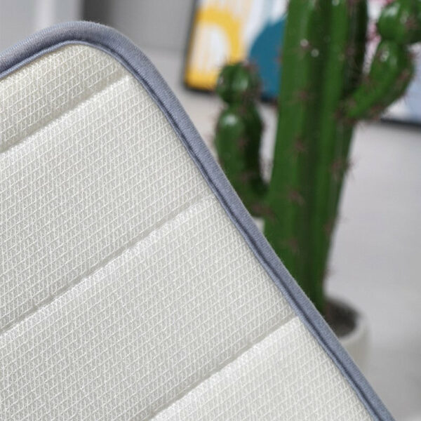 Quality Grey Soft Shaggy Panda Patterned Plain Floor Rugs Entryway Bathroom Doormats Anti-slip Mat - Image 4