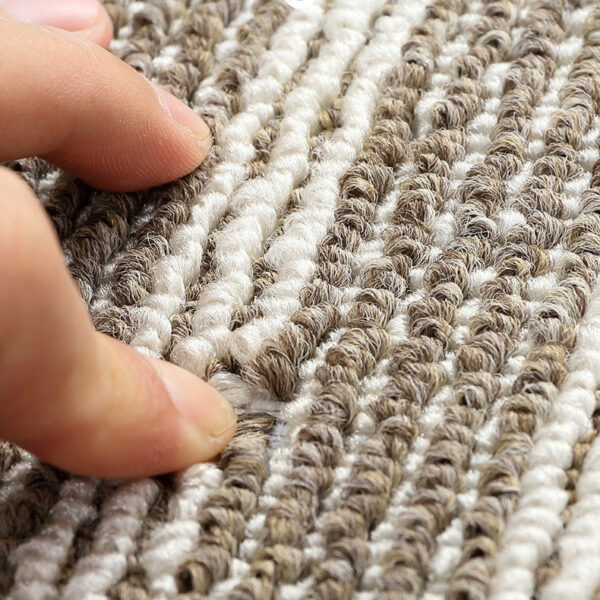 Brown Modern Geometric Polypropylene Wear-resistant Dust-removing Anti-slip Entryway DoorMats - Image 3