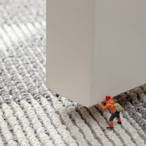 Grey Modern Geometric Polypropylene Wear-resistant Dust-removing Anti-slip Entryway DoorMats - Image 2