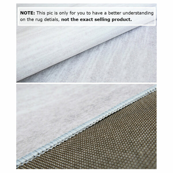 Blue Grey Modern Contemporary Simple Striped Geometric Rugs for Living Room Dining Room Bedroom - Image 4